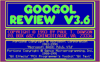 Googol Review abandonware